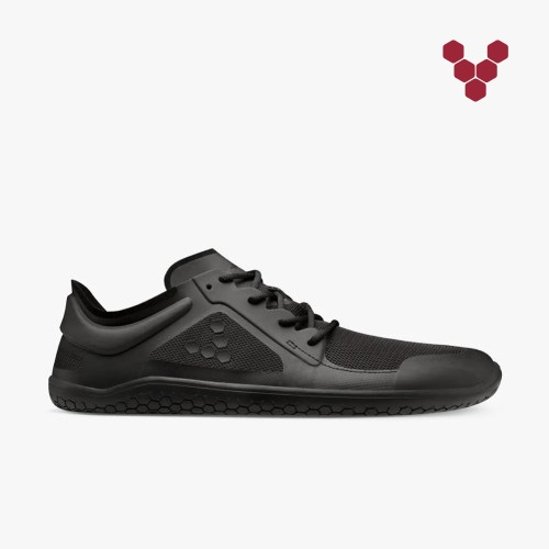 Vivobarefoot Primus Lite III Mens Trainers Black UK KPRB